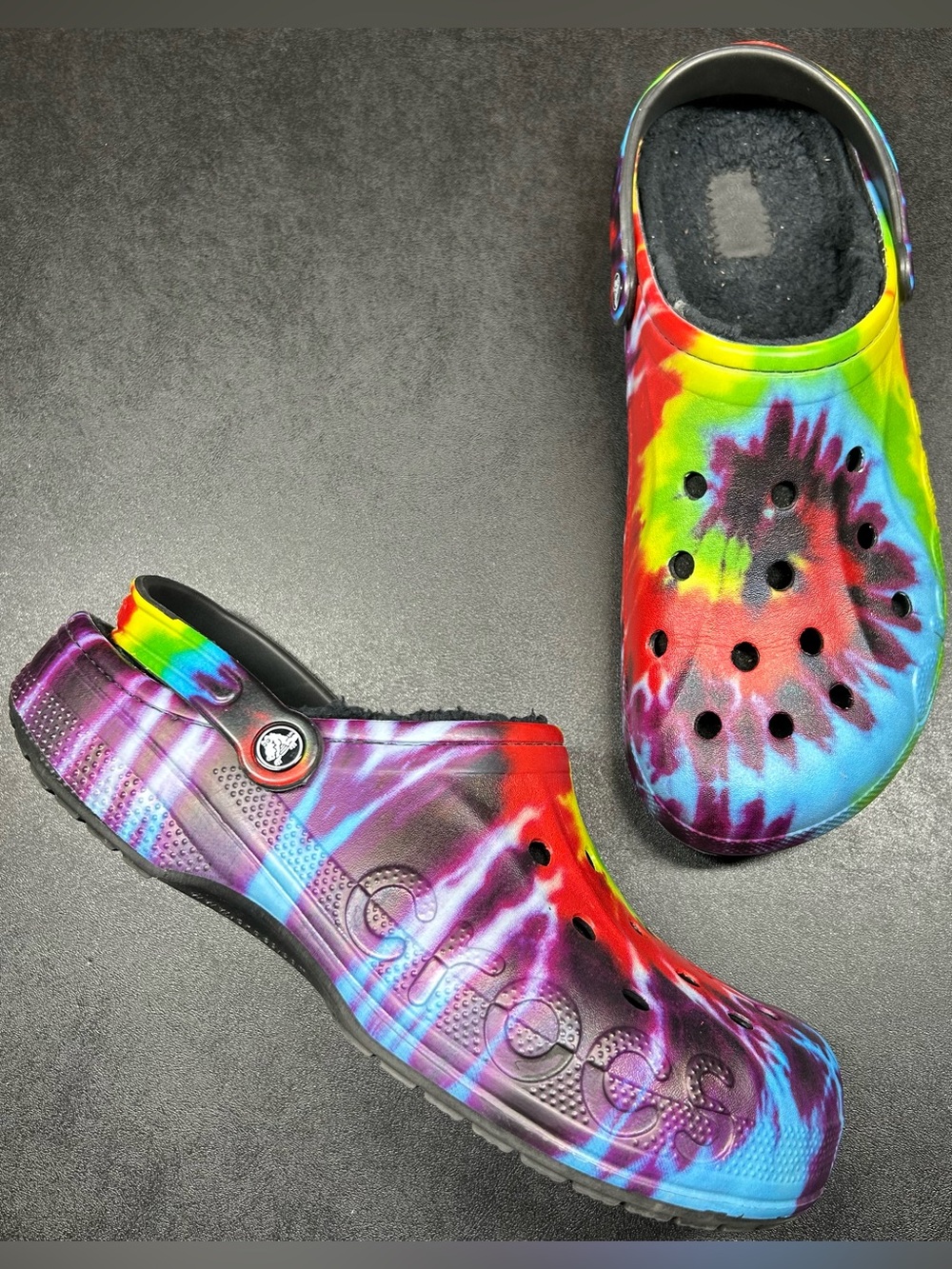 Crocs Men's Size 13 Classic Lined Tie-Dye Clog